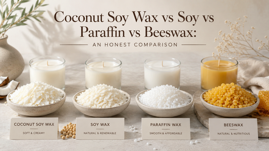 Coconut Soy Wax vs Soy vs Paraffin vs Beeswax: An Honest Comparison