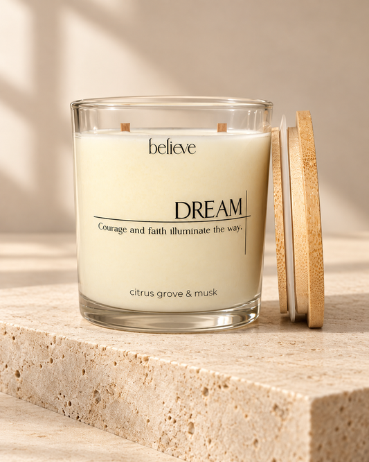 DREAM Candle | Citrus & Musk Scented Candle