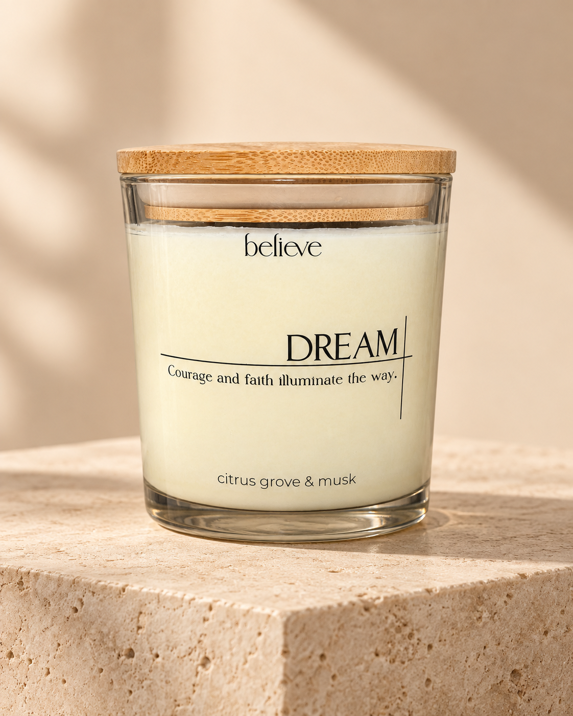 DREAM Candle | Citrus & Musk Scented Candle