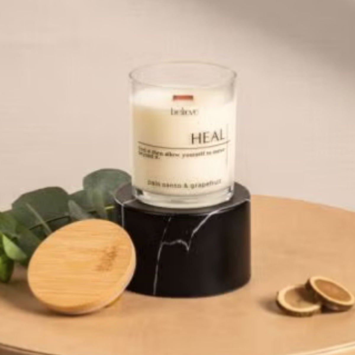 HEAL Candle | Palo Santo & Grapefruit Scented Candle