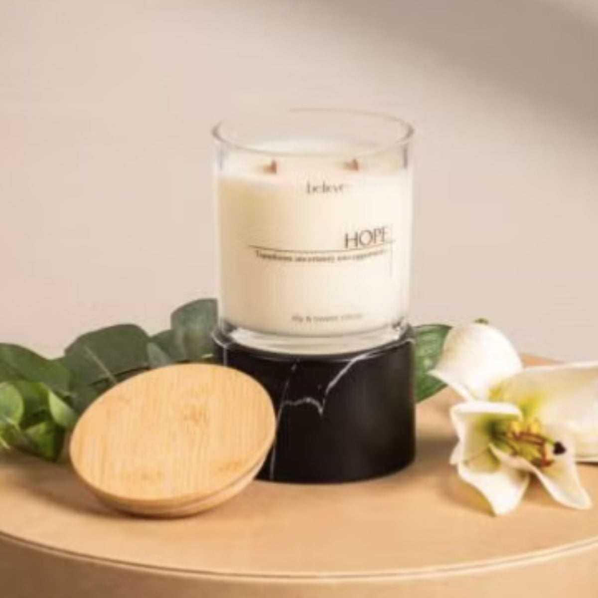 HOPE Candle | Fresh Lily & Sweet Citrus Scented Candle